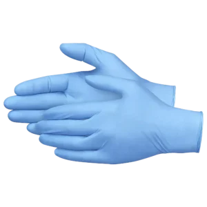 Blue Nitrile Safety Gloves